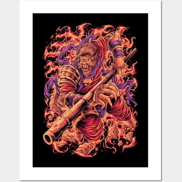 Monkey king Wall Art by erdesign